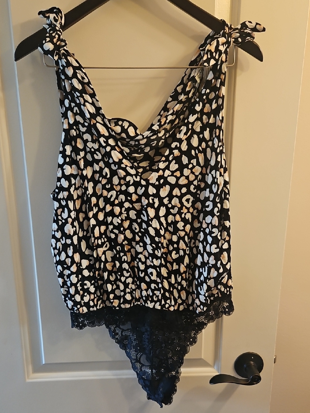 Free People Black Intimately Bare It All Bodysuit, L, Romantic, Dark, Glam - Picture 4 of 13